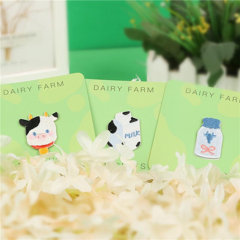 

Sanai Self-Adhesive Small Cloth Sticker Seam-Free Pattern Sticker, Clothes Bag Decal, Pants Hole Patch Sticker, Embroidery Sticker milk * flower
