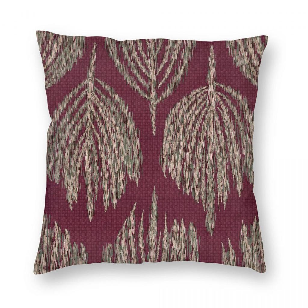 Pine Needle Ikat Rustic Grid Square Pillowcase Polyester Linen Velvet Creative Decorative Throw Pillow Case Home Cushion Cover