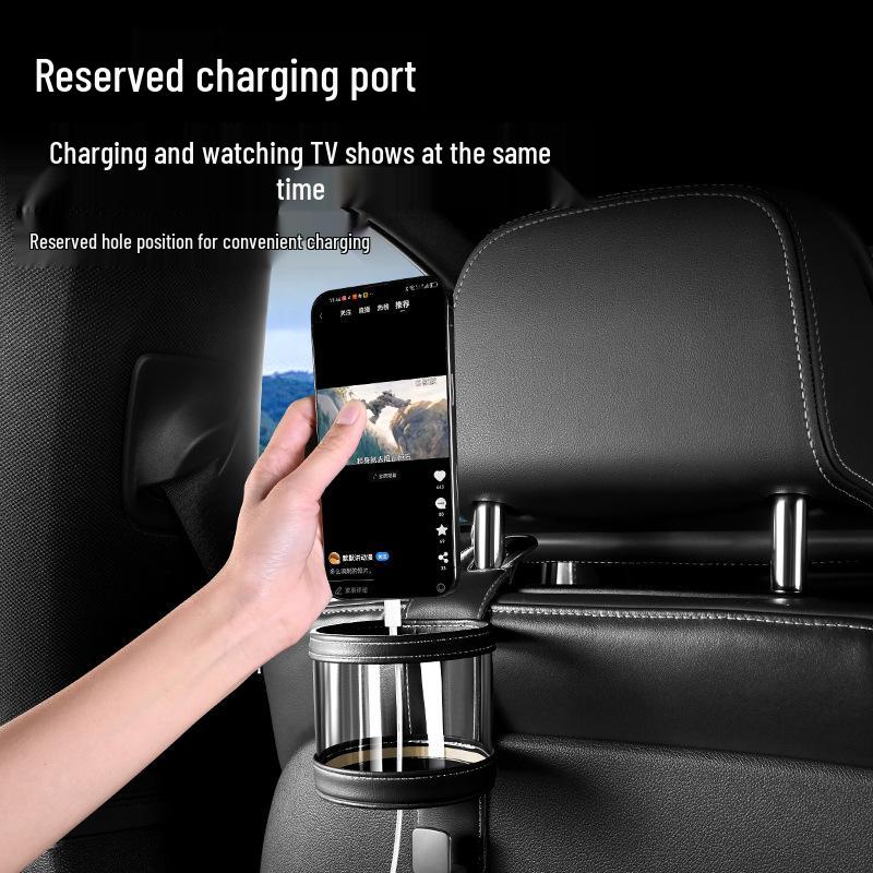 Multifunctional Car Seat Back Hook & Cup Holder for Rear Storage