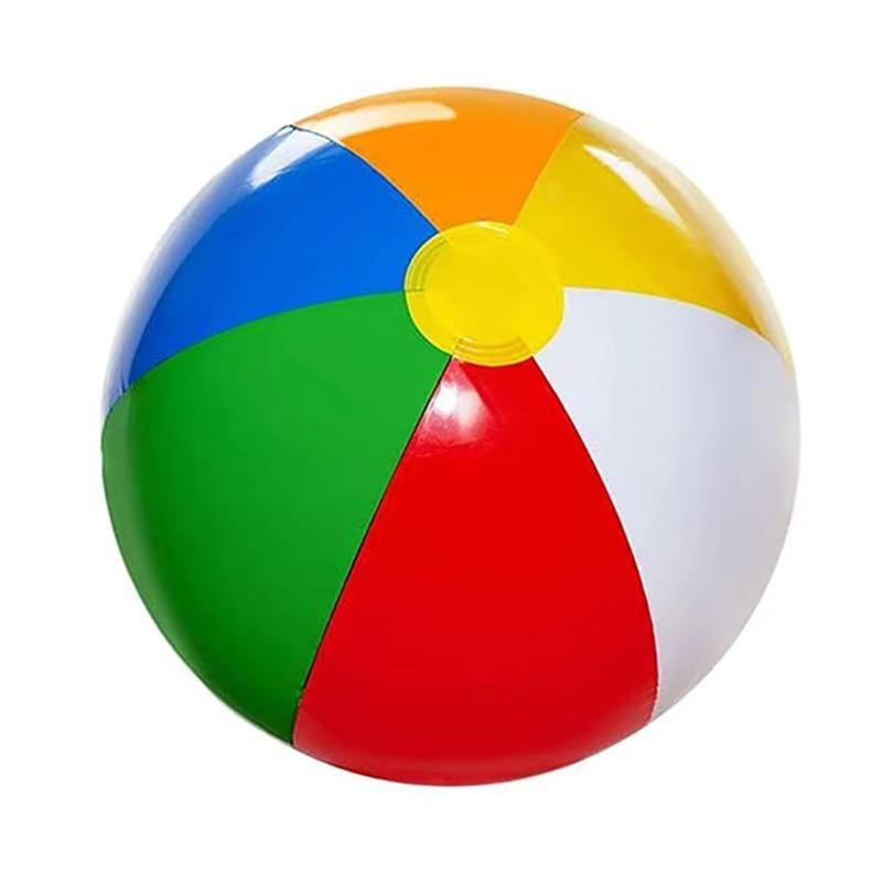 1pc Inflatable Beach Ball 12"/16" Swimming Pool Beach Party Decoration Ball for Kids Adults Summer Water Games Rainbow Beachball