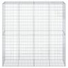 Gabion with Lid 200x50x200 Cm Galvanized Iron