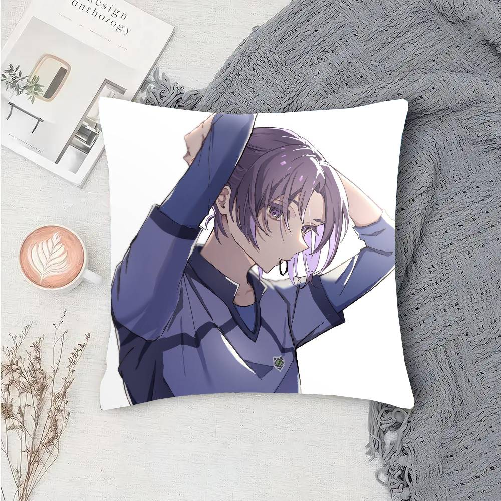 Reo Mikage Anime Blue Lock Pillow Case Sofa Cushion Cover Room Home Decoration
