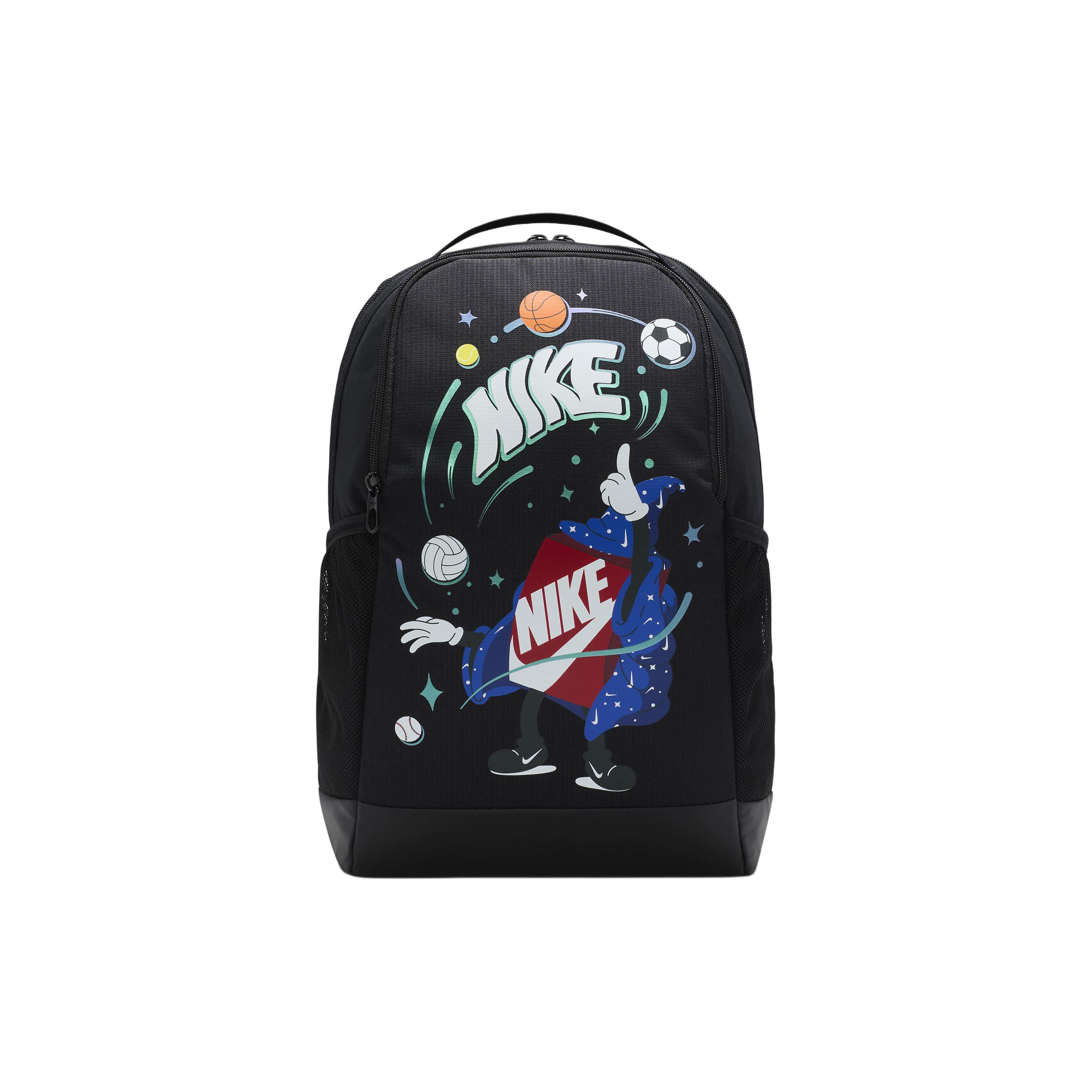 

New Nike Polyester Backpack Regular Men s Black & White FN1359-010 30.5*15.0*41.1CM