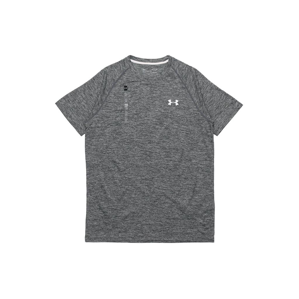 Under Armour Quick-Dry Breathable Sports Round Neck Short Sleeve T-Shirt Men Tops Gray 1228539-009