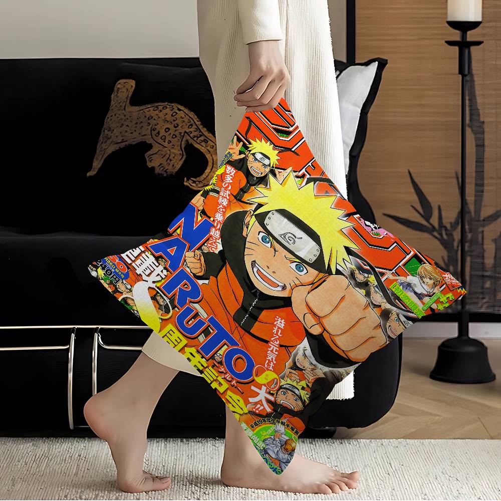 Japanese N-Naruto Anime Personalized Pillow Dust Cover Bedroom Kids Party Decoration Pillowcase Birthday Children Gift
