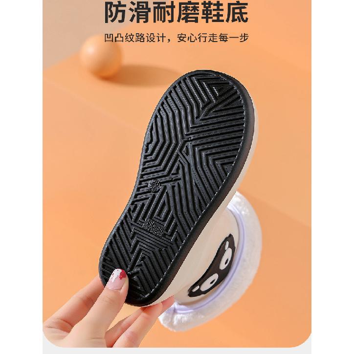 Korean Version Cartoon Children's Rain Boots for Girls, Fleece-Lined, Non-Slip, Waterproof Shoes, Student Rain Boots, Short Tube, Outdoor Water Shoes