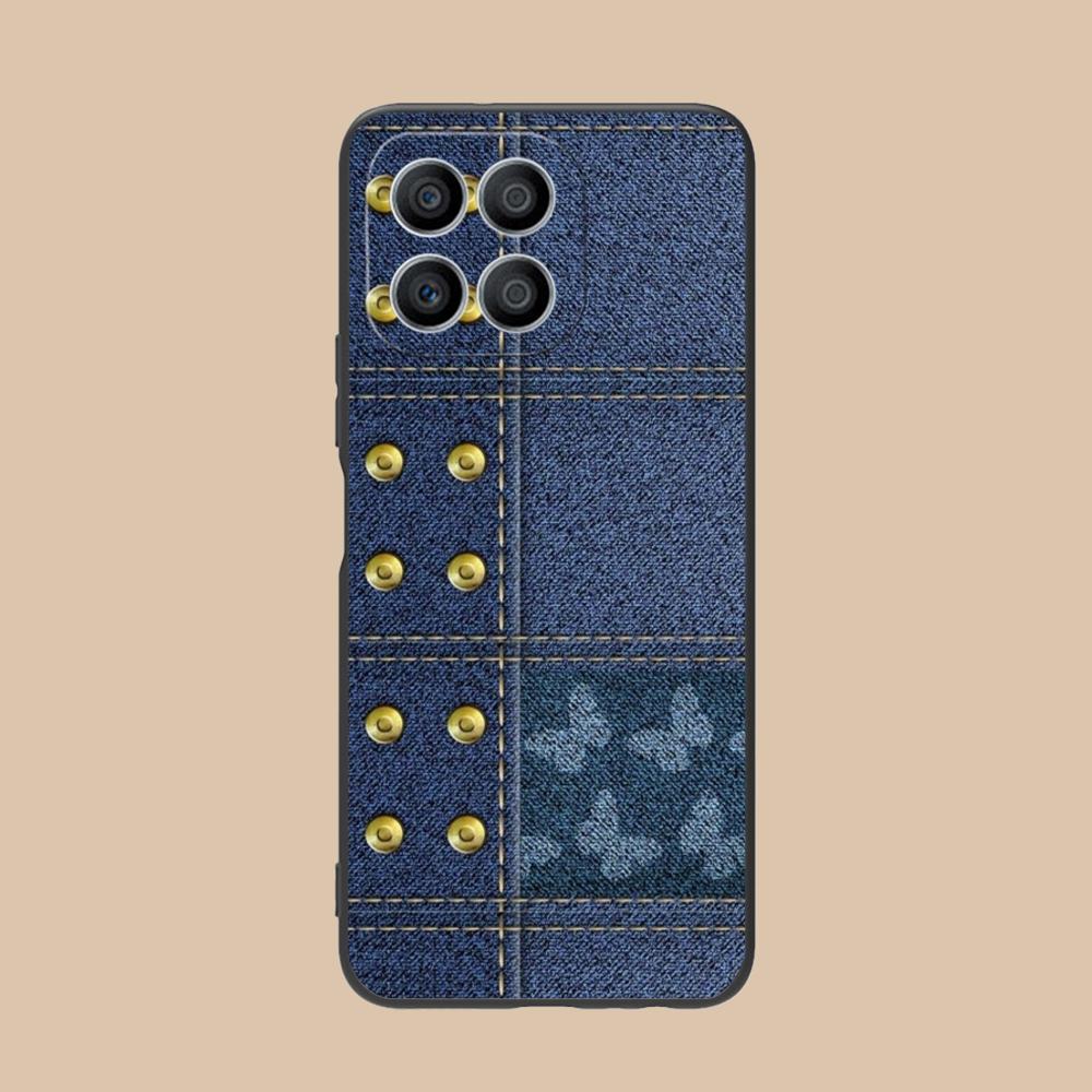 Jeans Texture Mobile Phone Case for Honor 90 80 70 60 50 30 20 10 9 8 7 Pro S SE Lite 5G Colorful Printing Cover Pretty Luxury