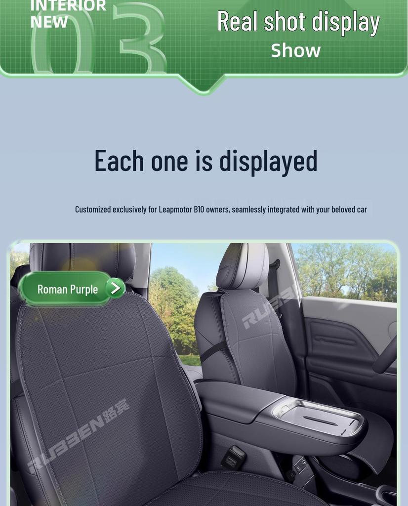Speciální sedák Leapmotor B10: Větraný, Prodyšný, Celoroční Interiérový Doplněk pro 25 Modelů