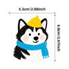56PCS Hand Drawn Dog Cartoon Graffiti Stickers Cute Pet Notebook Computer Decoration Stationary Pencil Stickers