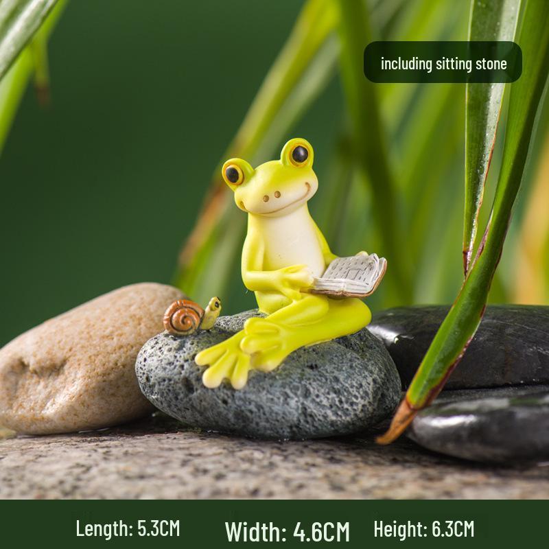 

Креативная мини-фигурка лягушки для суккулентов, бонсай, милое украшение животного для ландшафтного дизайна