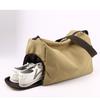 Zipper Canvas Small Barrel Bag Men'S Slant Shoulder Bag For Casual Travel  Adjustable Sports Gym Bag Yoga Bag