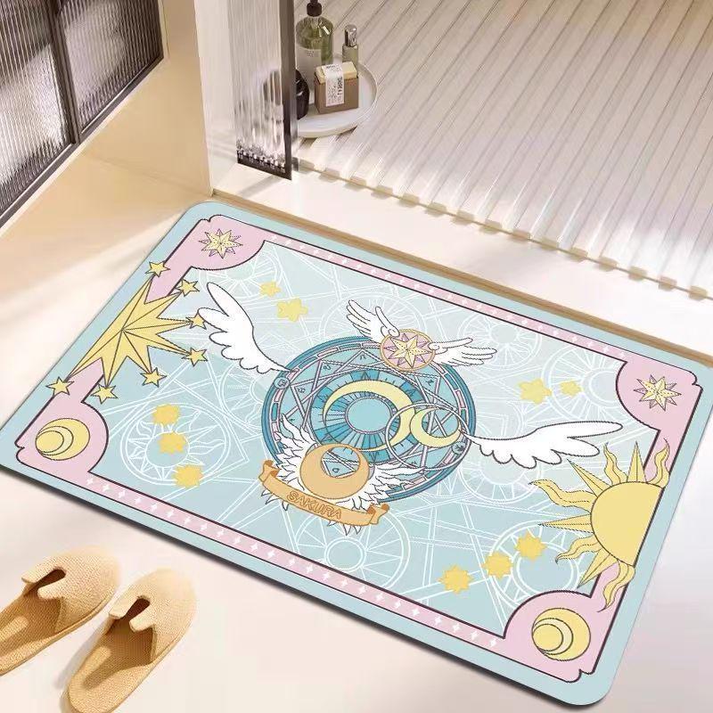 Cardcaptor Sakura Diatom Mud Quick-Drying Non-Slip Bathroom Floor Mat