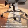 Office Chair, Ergonomic, Reclining, Footrest, Height Adjustable, 360 Swivel, Gray