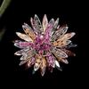 Exquisite Sunflower Brooch High-end Women's Light Luxury Crystal Brooch Pin Clothes and Accessories