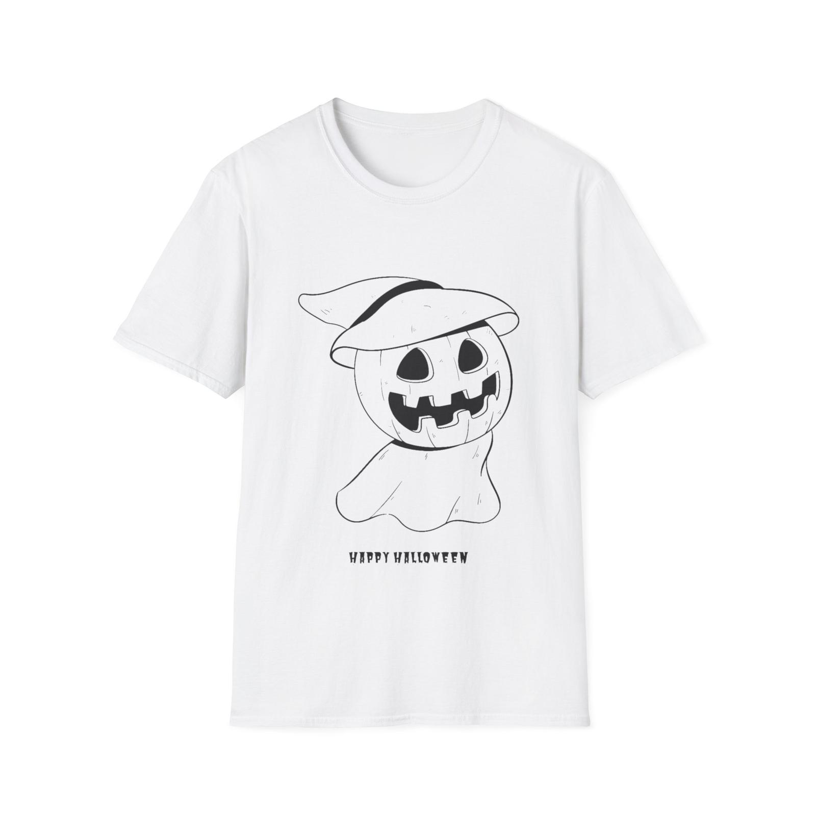 Cute Halloween Ghost Tee - Perfect for Spooky Season, Unisex Softstyle T-Shirt, S разноцветный
