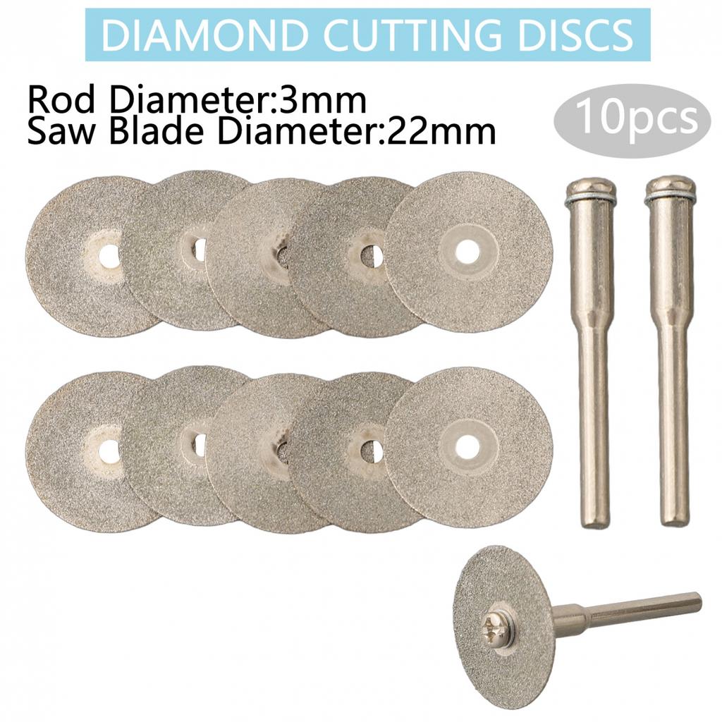 Thin and 10pcs Diamond Cutting Discs for Gem stones and Metal Cutting