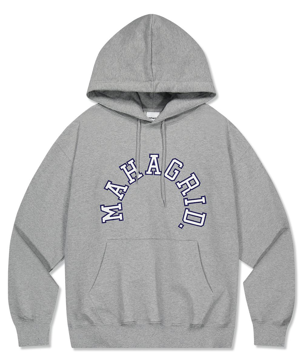 Худи с аппликацией круглого логотипа Maha Grid, серое(Mg2Dsmm400A) Grey/S
