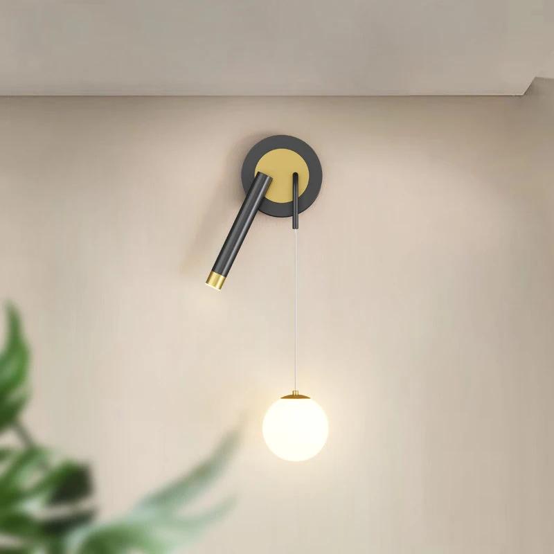 Modern LED Wall Lamps Nordic Double Heads Spotlights For Bedroom Bedside Living Rooms Study Home Decorative Walls Sconces Lustre