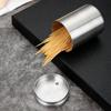 Stainless Steel Toothpick Holder Creative Home Toothpick Storage Container Portable Fall Resistant Toothpick Box For Table Decor