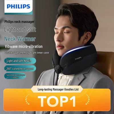 Philips U-shaped Neck Massager with Heat and Vibration CN Plug (adapter Included)