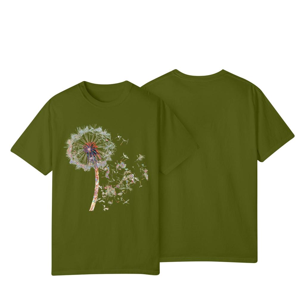 Women's Casual Sunflower Print Street Slim Fit Short Sleeve T-Shirt Top