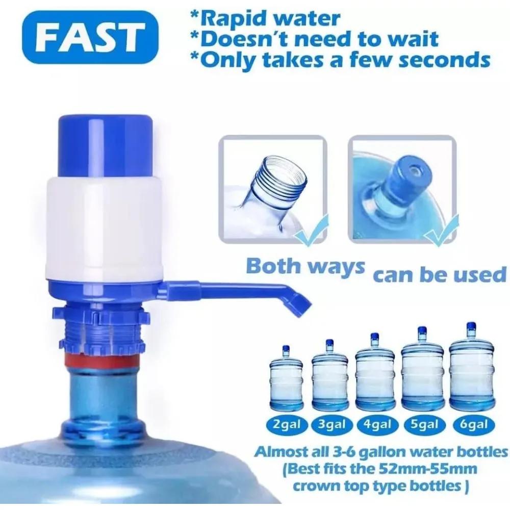 Water Bottles Pump Manual Hand Pressure Drinking Fountain Pressure Pump Water Press Pump With An Extra Short Tube Food Grade