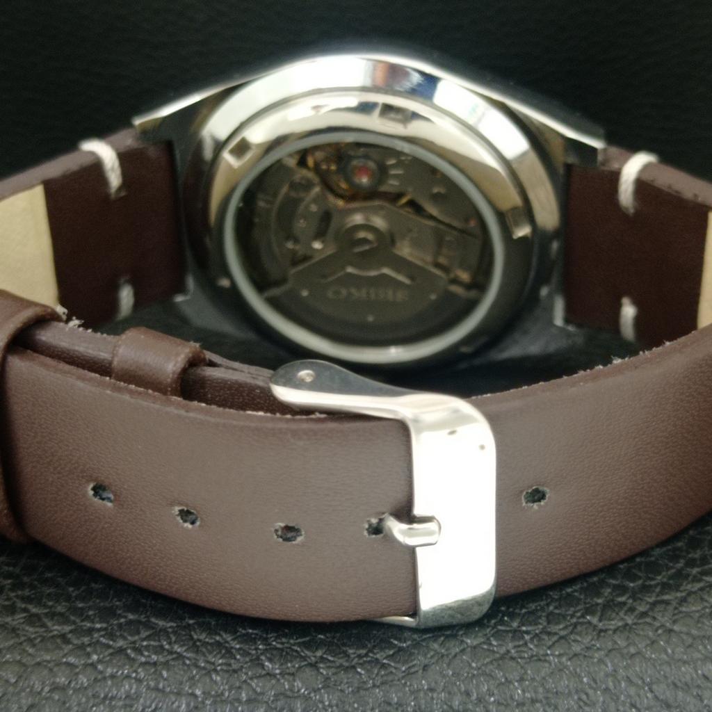 AUTOMATIC VINTAGE REFURBISHED SEIKO 5 6309A JAPAN MENS ORANGE WATCH a442578-1