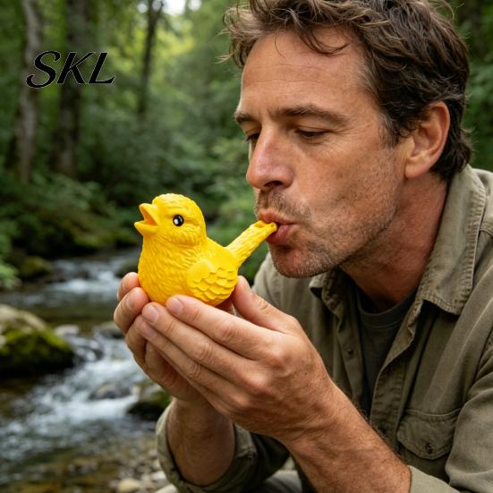 Travel Entertainment Toy 2Pcs Bird Whistle 3D Printed with Water Chamber Realistic Warbling Sound Compact for Outdoor Play Camping Party Favors