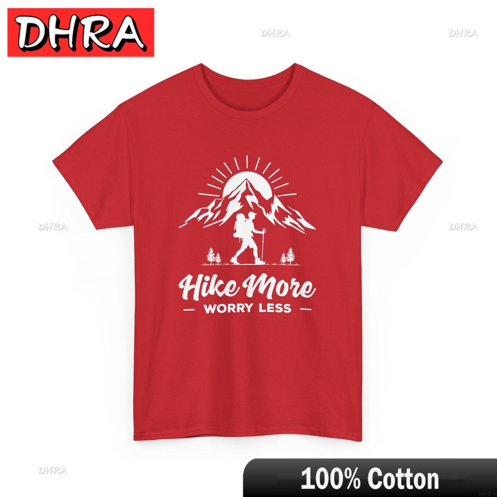 Weekend Hiking TShirt Mountain Trekking Tee Hike More Worry Less Shirt Soft Cute Unisex Tshirts Chic Urban Bold Clothing Travel S