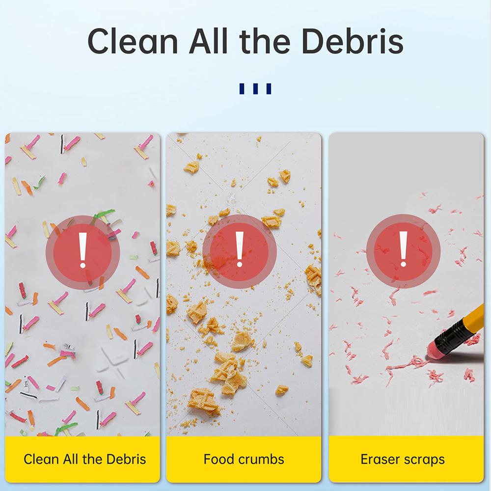 Mini Desktop Vacuum Cleaner Cute Table Dust Sweeper Cartoon Vacuum Rechargeable Battery for Cleaning Dust Crumbs Hairs Scraps