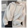Women's 2-Piece Casual Tracksuit, Zip-up Collar Sweatshirt Elastic Waist Pants Loose Fit Loungewear Set