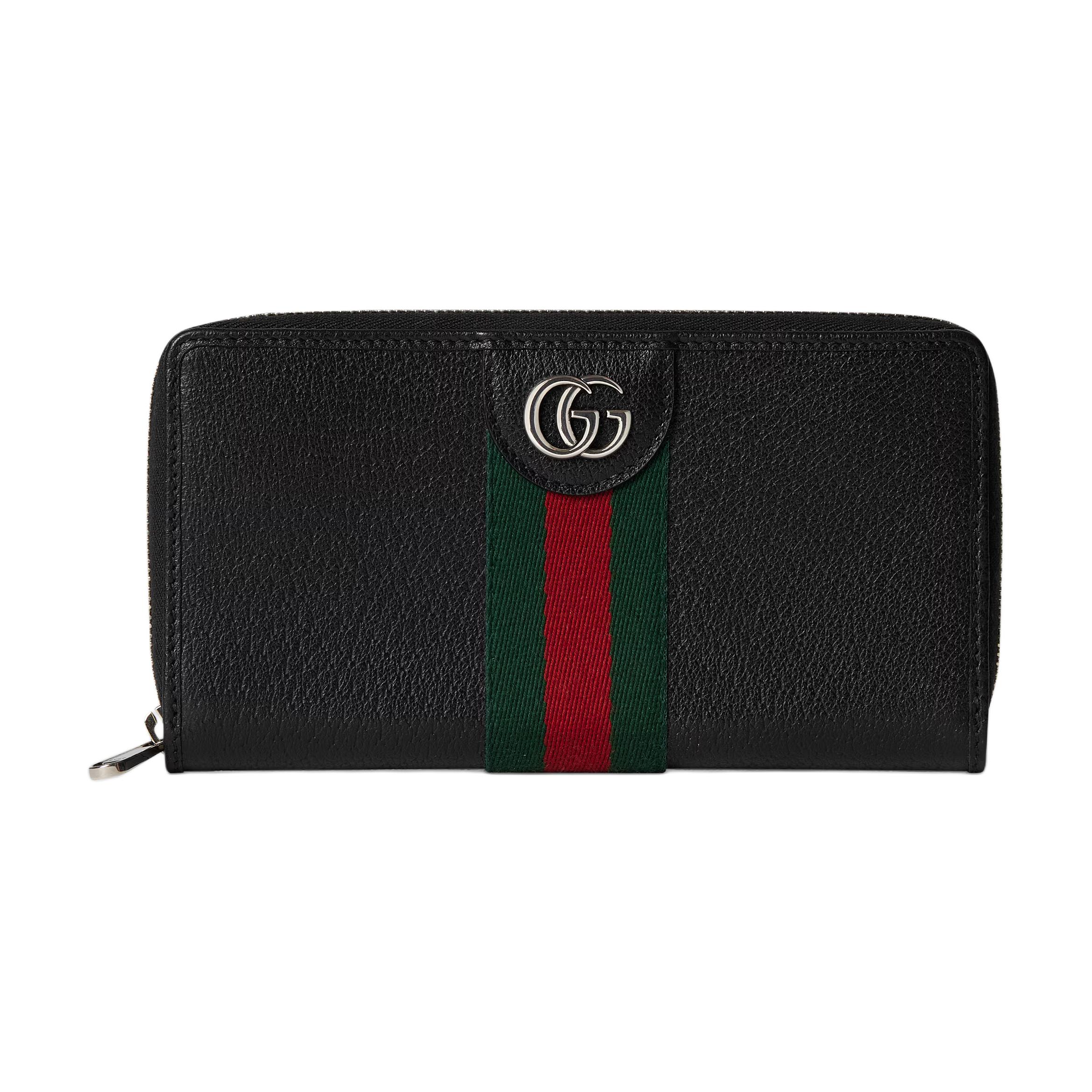 

Gucci Ophidia Zipper Leather Wallet Men wallet Black 834694-AAE1A-1042 Basic Set (Bag+Dust Bag)