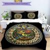 Dinosaur Glass Scene Pattern Bedding,Quilt Set Quilt Cover Pillowcase Home Birthday Gift (1*duvet cover+2*pillowcase,without core)