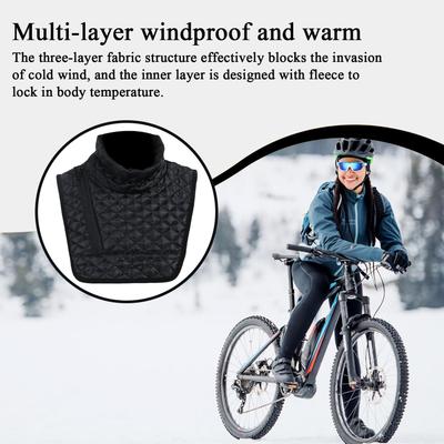 Winter Neck Gaiter Breathable Windproof Chest Windproof Keep Warm Protector For Commute Motorcycle Sports Skiing Outdoor Cycling