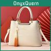 Stylish Pu Tote Bag For Women With Large Capacity And Trendy Fringe Design In Beige Pink Green And Black