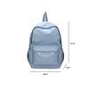 Täglicher Reise-Rucksack mit großer Kapazität, tragbare Schultasche für Damen und Mädchen, einfarbiger Shopping-Rucksack, Nylon-Reißverschluss, Schulter-Rucksack