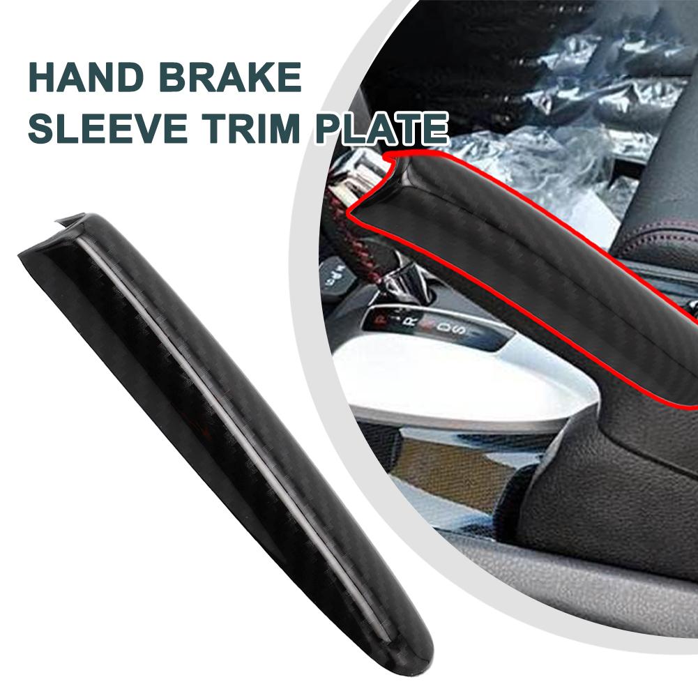 New Quality Shifter Hand Brake Cover Sleeve ABS Car Carbon Fiber Style DIY Decor For HONDA CIVIC 9TH 2012-2015