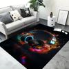 1pc Flame Like Flowing Headphones Cool Headphones Living Room Carpet Game Room Music Room Anti Slip Mat Music Enthusiast