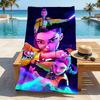 Cyberpunk Warrior Stylish Digital Printing Beach Towel Quick Drying Absorbent Blanket For Beach Pool Gym Travel Christmas Gift C9211252