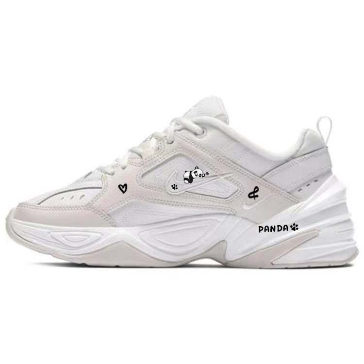 

Nike M2K Tekno Phantom Leather Cushioning Low top Chunky Sneakers Women s Gray White AO3108-006(Team56-) 35.5