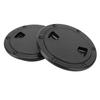 2PCS Boat   Deck Plates Non Slip Round Shape Thickened Rubber   Inspection Deck Plate with Detachable Cover