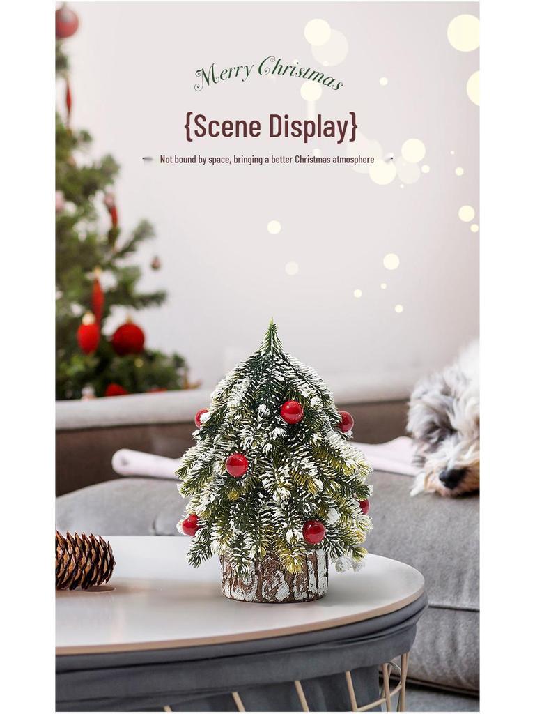 Mini Christmas Tree Ornament: Desktop Decoration & Holiday Photo Prop 2024