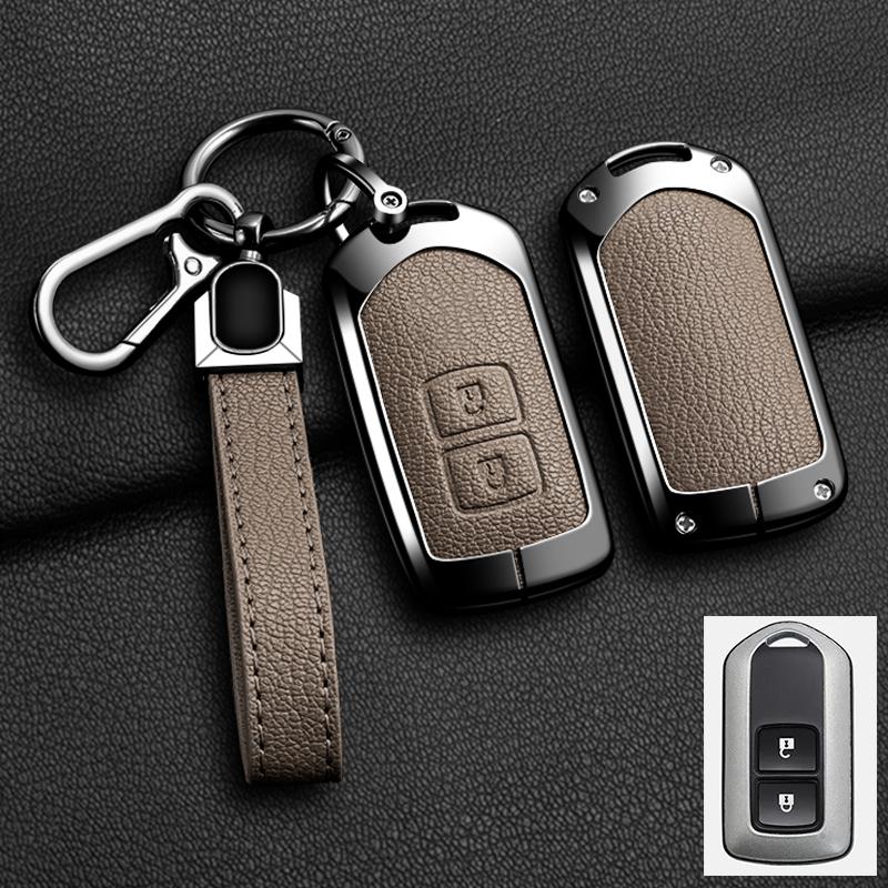 Car Key Case Cover Shell For Toyota Land Cruiser Prado 150 Sienta Porte Raum Alphard Isis Noah Zinc Alloy Leather Protec Keychai