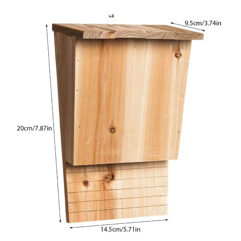 Durable Bat House for Outdoor Activities for Families and Outdoor Enthusiasts Easy To Install Bat Habitat Easy Assembly