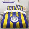 Personalisierte Bettwäsche für Leeds-Fans, Steppbett-Set, Bettbezug, Kissenbezug, Heim-Geburtstagsgeschenk (1 Bettbezug + 2 Kissenbezüge, ohne Füllung)