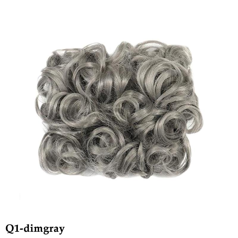 MERISIHAIR Perucă Chignon ondulată naturală pentru femei, extensii de păr din fibre sintetice de culoare pură, potrivite pentru petrecere, nuntă, utilizare zilnică