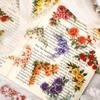 20 Pcs Floral Corner Stickers PET for Journaling Scrapbook Supplies DIY Crafts and Decorative Aesthetics Sticker