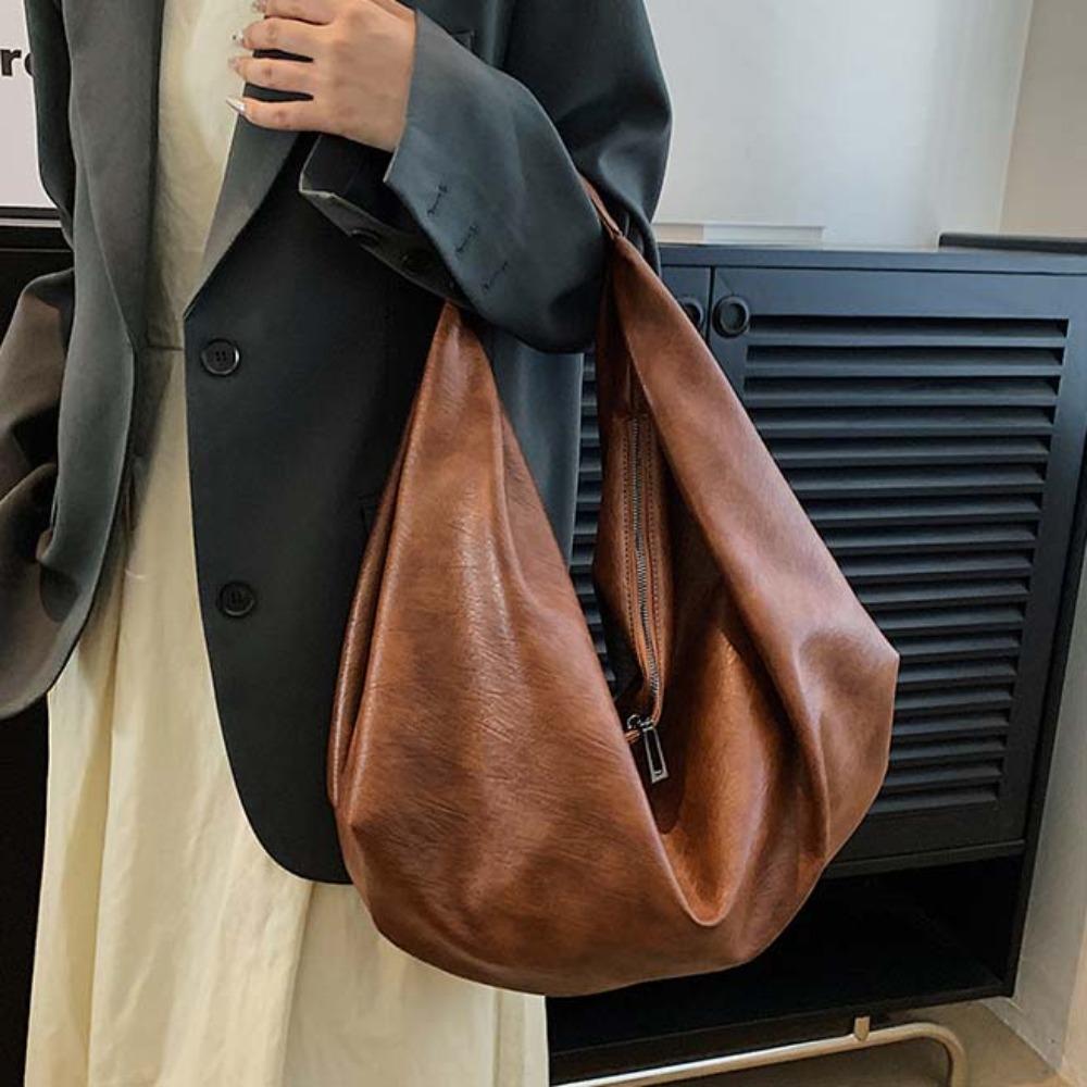 Retro Large Capacity Underarm Bag Japanese Style Versatile Commuting Handbag  School