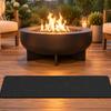 Fireplace Heat-Protection Mat 3-Layer Foldable Heat-Resistant with