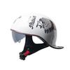 Retro Summer Lightweight Half Helmet with Inner Lens for Men and Women